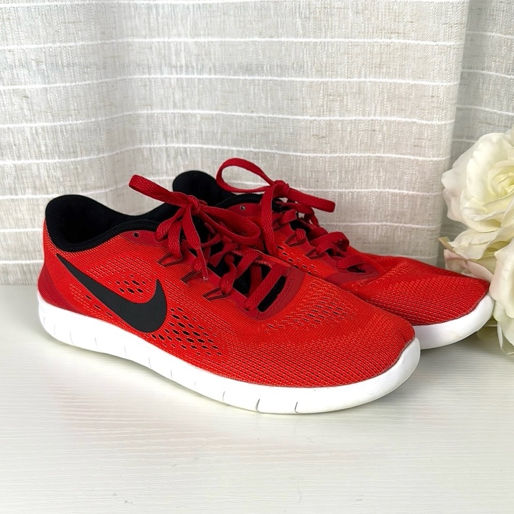 Nike Red Athletic Shoes, Size 4.5Y